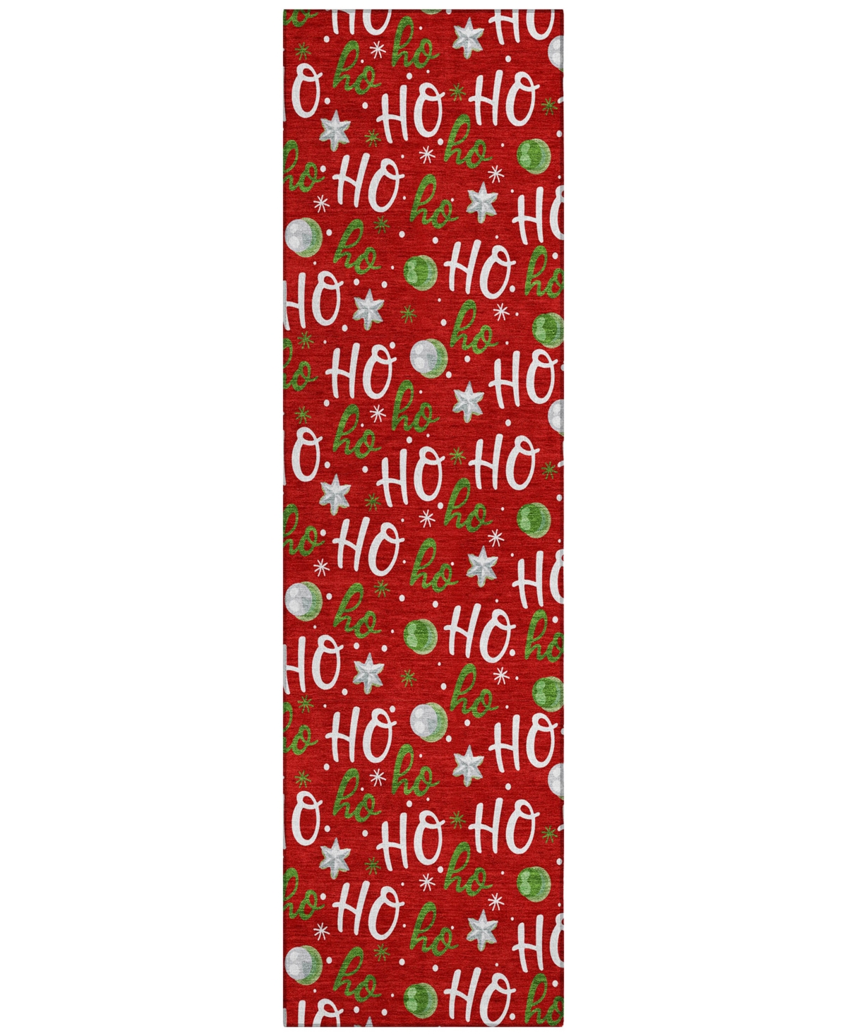 Addison Holiday Washable Indoor/outdoor Acn1810 2'3"x7'6" Runner Area Rug In Red