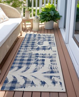 Holiday Washable Indoor/Outdoor ACN1824 2'3"x7'6" Runner Area Rug