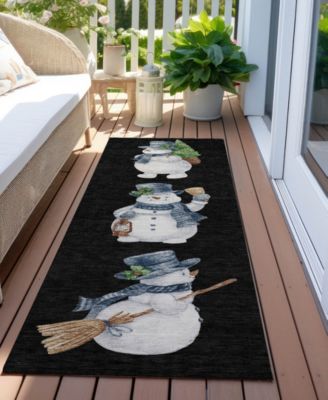Holiday Washable Indoor/Outdoor ACN1826 2'3"x7'6" Runner Area Rug