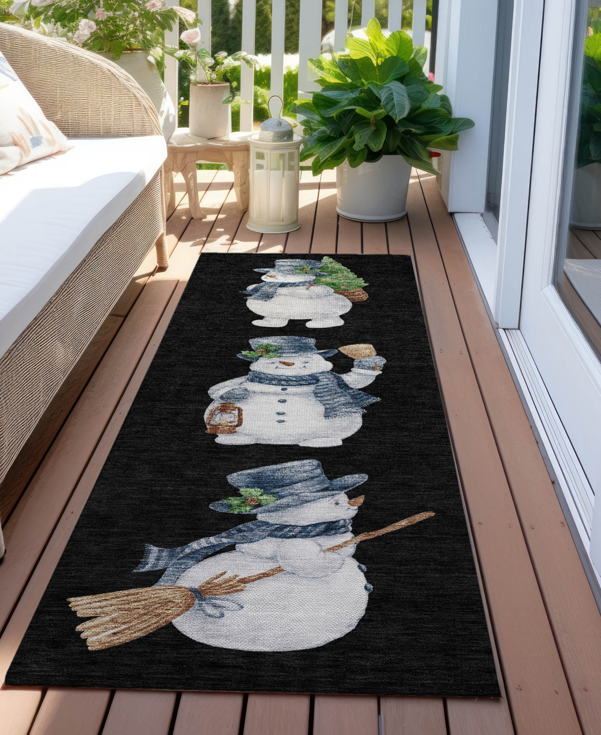 Addison Holiday Washable Indoor/Outdoor ACN1826 2'3"x7'6" Runner Area Rug