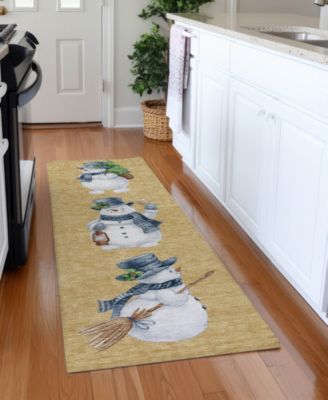 Holiday Washable Indoor/Outdoor ACN1826 2'3"x7'6" Runner Area Rug