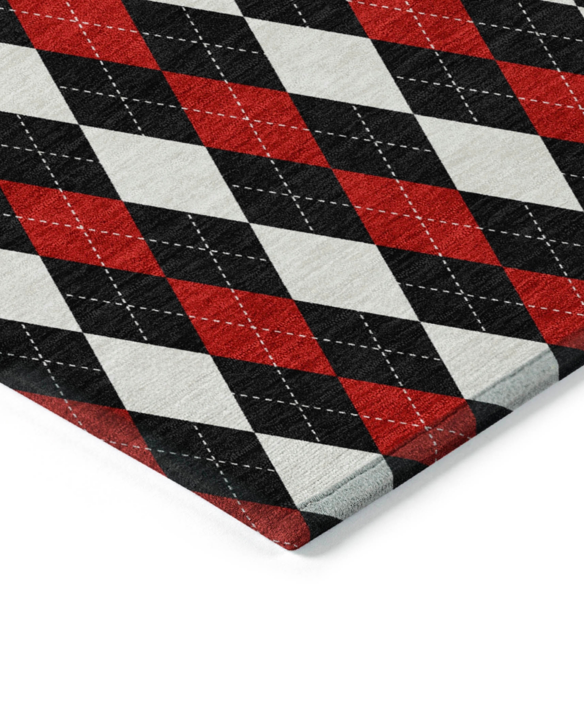 Addison Holiday Washable Indoor/outdoor Acn1812 2'6"x3'10" Area Rug In Black