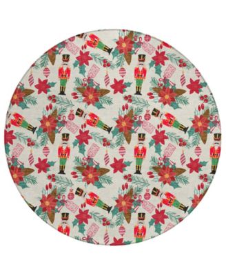 Addison - Holiday Washable Indoor/Outdoor ACN1822 Round Area Rug