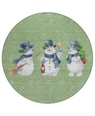 Addison - Holiday Washable Indoor/Outdoor ACN1826 Round Area Rug