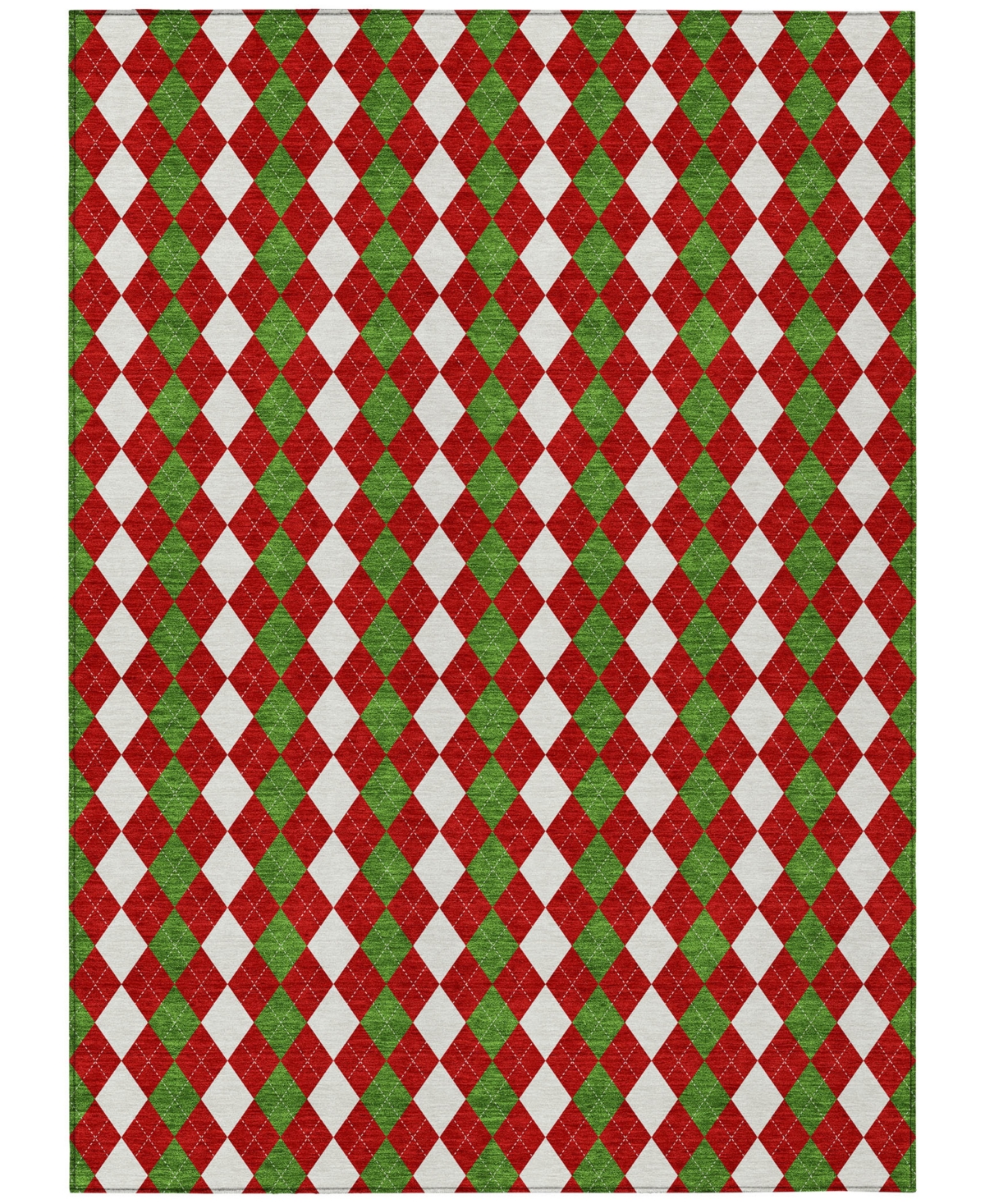 Addison Holiday Washable Indoor/outdoor Acn1812 8'x10' Area Rug In Red