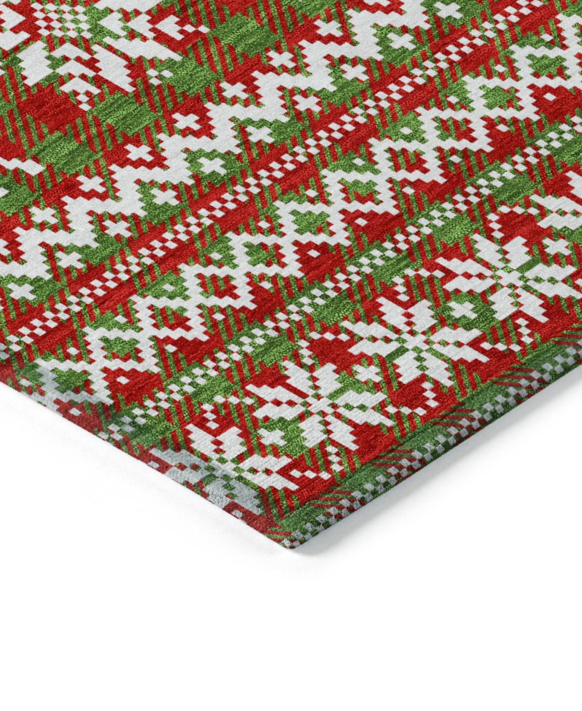 Addison Holiday Washable Indoor/outdoor Acn1820 8'x10' Area Rug In Green