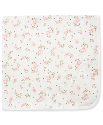 Baby Girls Sweet Vintage Rose Print Blanket
