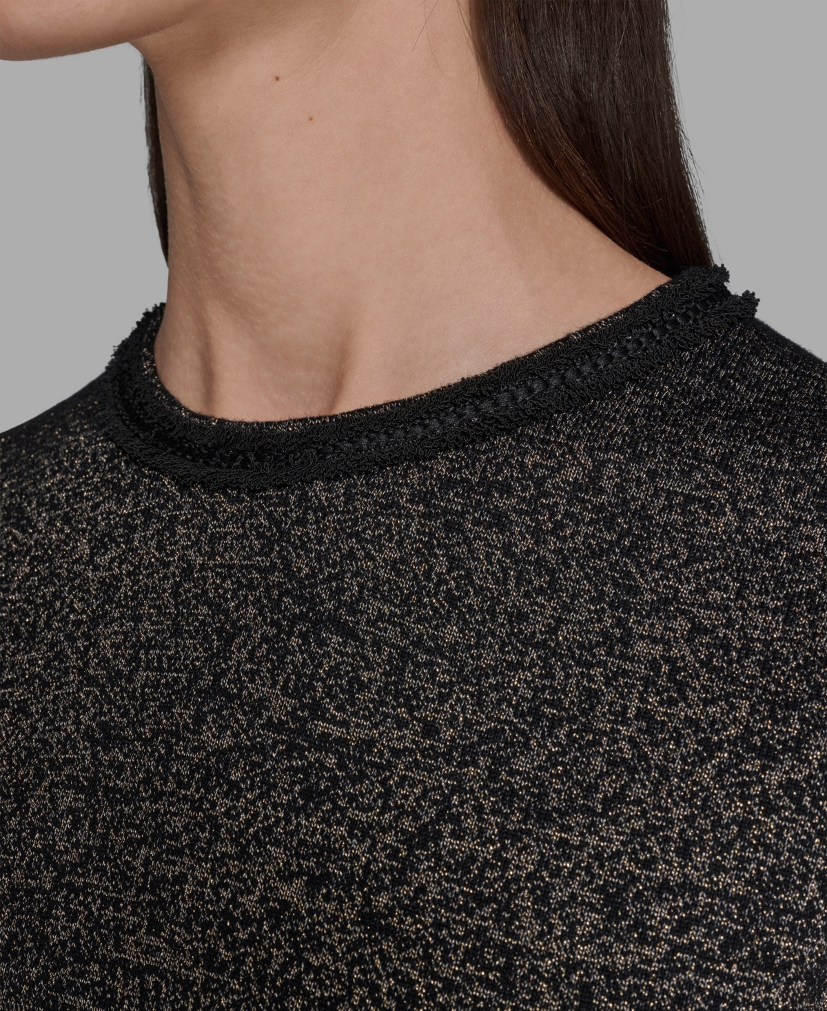 Karl Lagerfeld Women's Embellished Crew Neck Sweater Dress In Multi