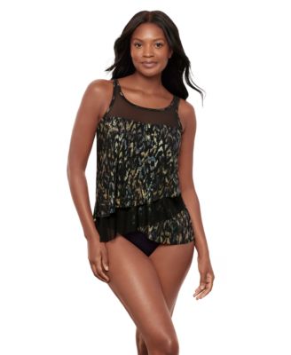 Miraclesuit - Women's Sparkle Plenty Mirage Underwire Tankini Top