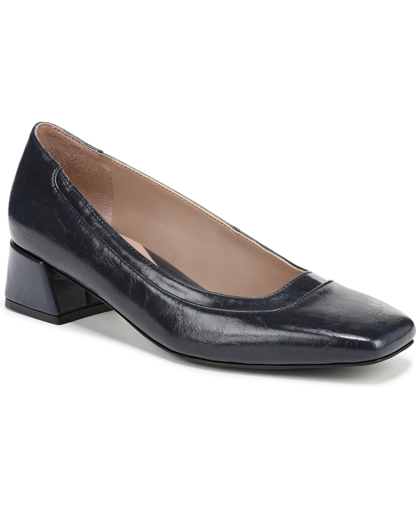 Женские туфли Naturalizer Huntley Square Toe Block Heel Pumps — фото 1
