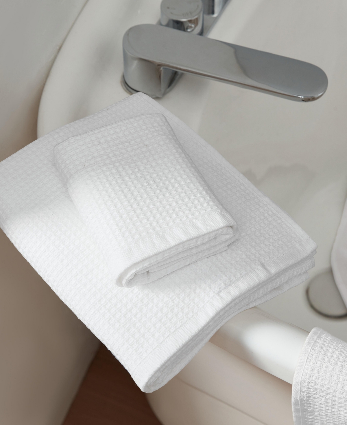 Calvin Klein Eternity Cotton Waffle 6-pc. Bath Towel Set In White