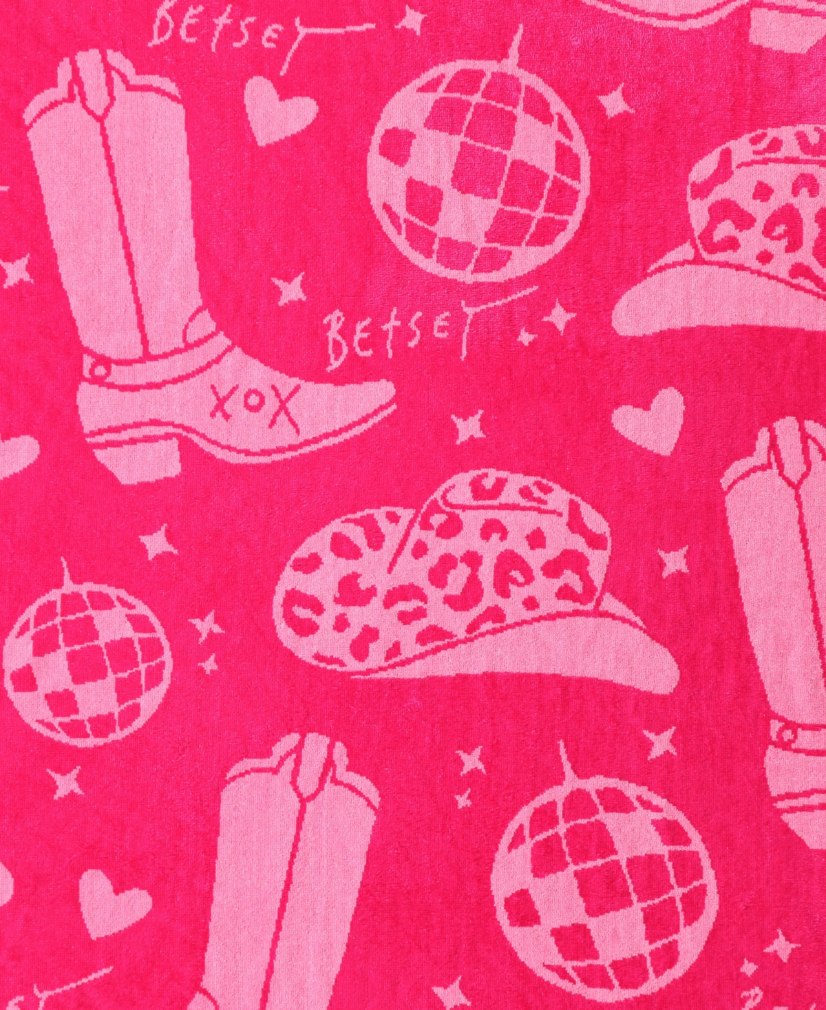 Betsey Johnson Western Wear Printed Cotton Blend Beach Towel