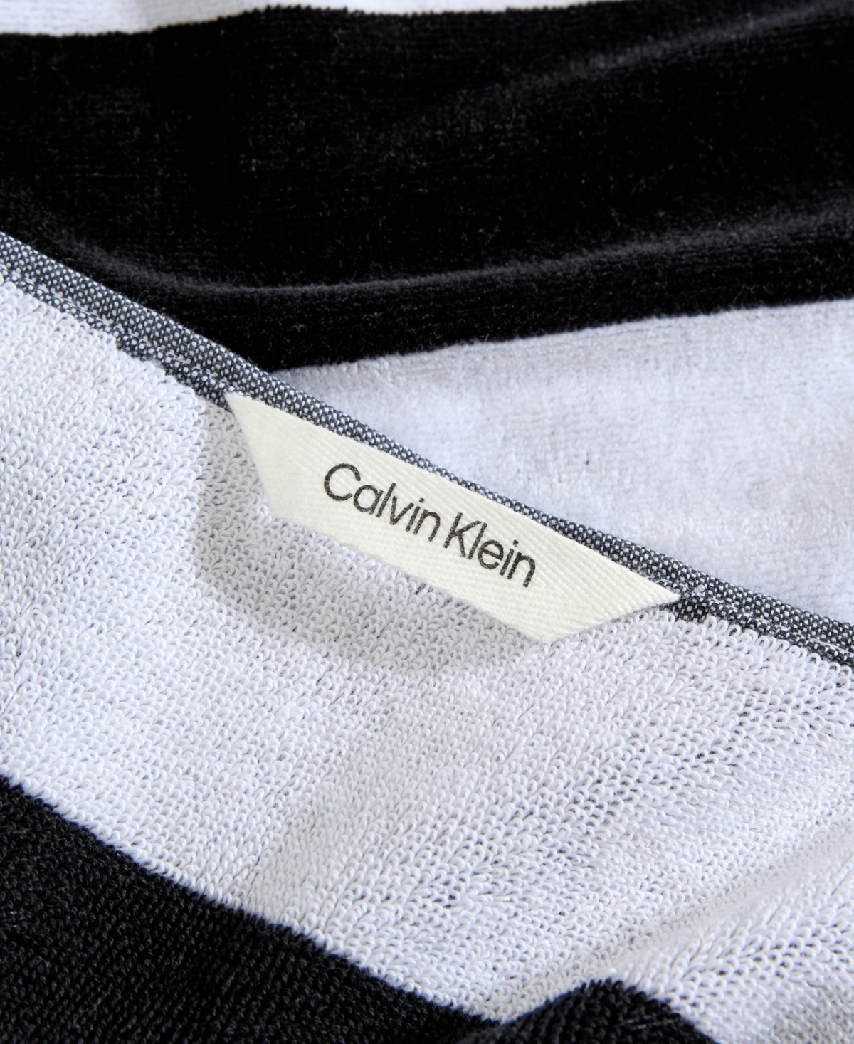 Calvin Klein Beach Stripe Logo Cotton 2-pc. Beach Towel Set, 70" X 40" In Multi