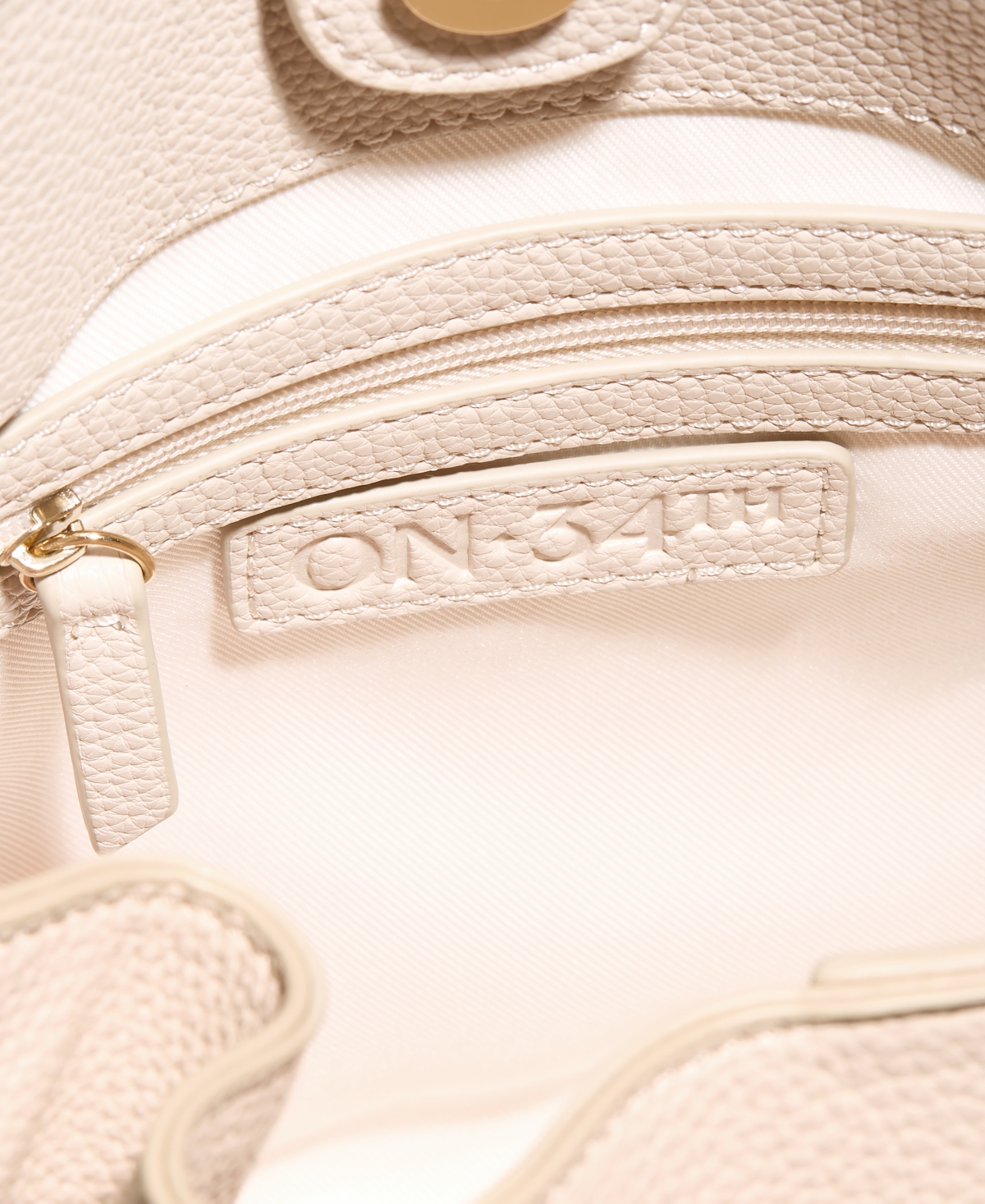 On 34th Somynn Solid Large Handbag