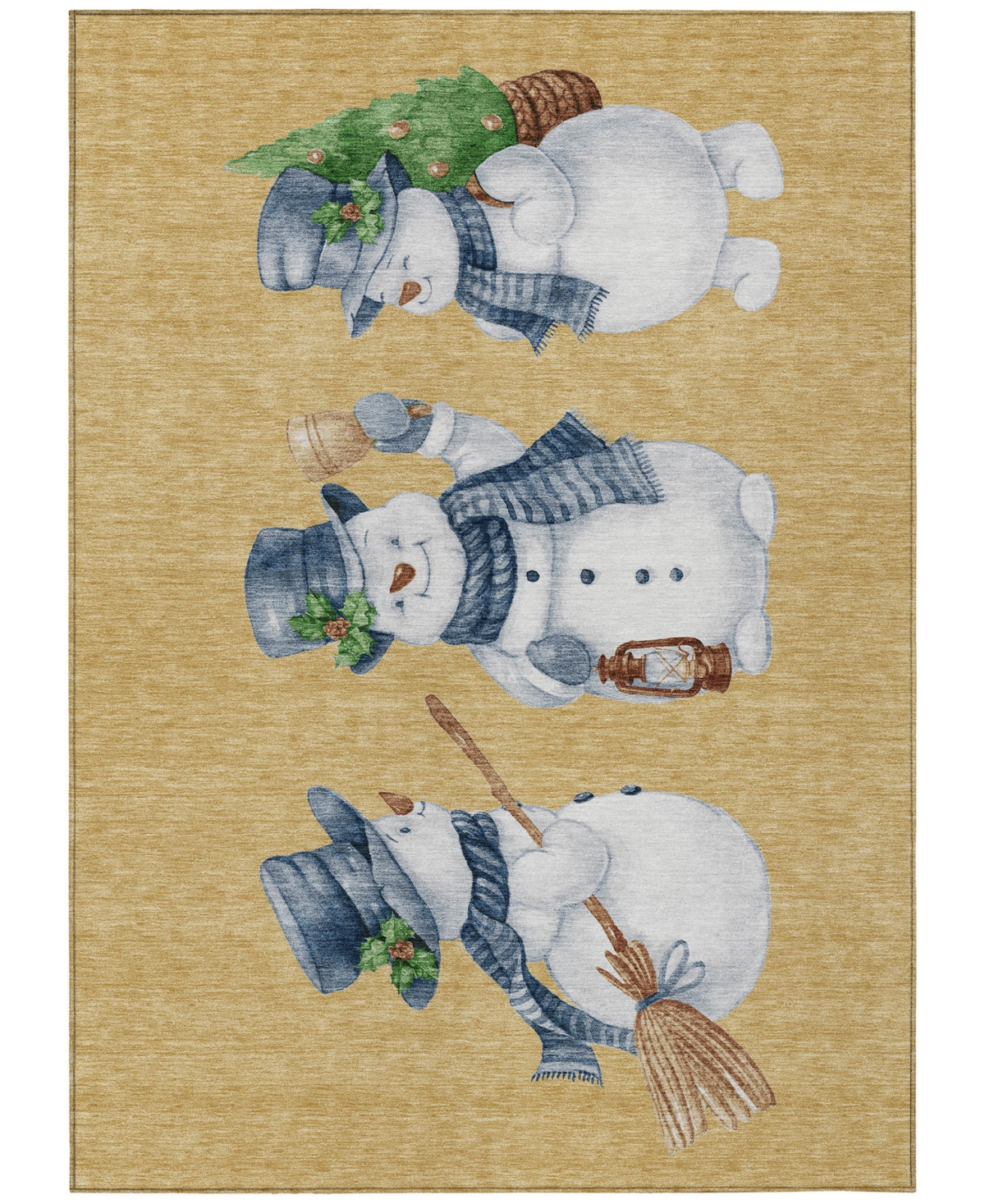 Addison Holiday Washable Indoor/outdoor Acn1826 2'6"x3'10" Area Rug In Gold