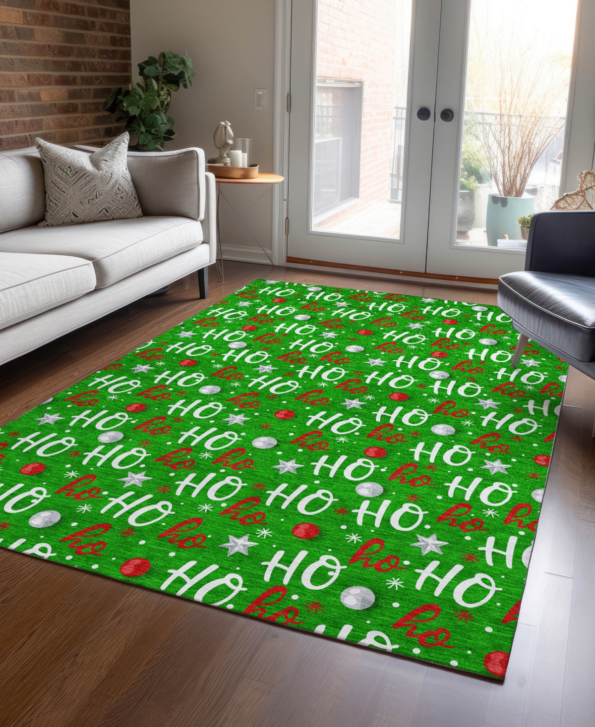 Addison Holiday Washable Indoor/outdoor Acn1810 3'x5' Area Rug In Green