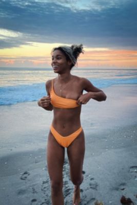 Women's Tangerine Squeeze Brazilian Bikini Bottoms