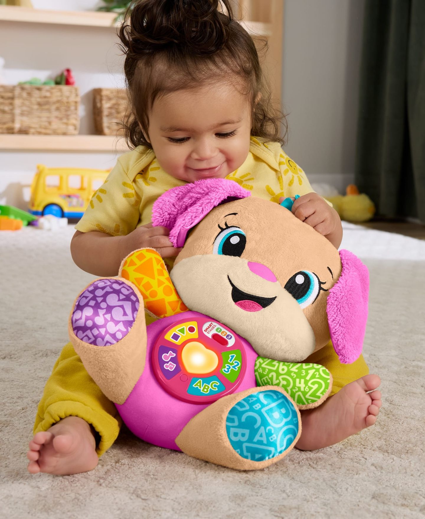 Детская мягкая игрушка Fisher Price Sis Interactive Musical Plush Toy — фото 2