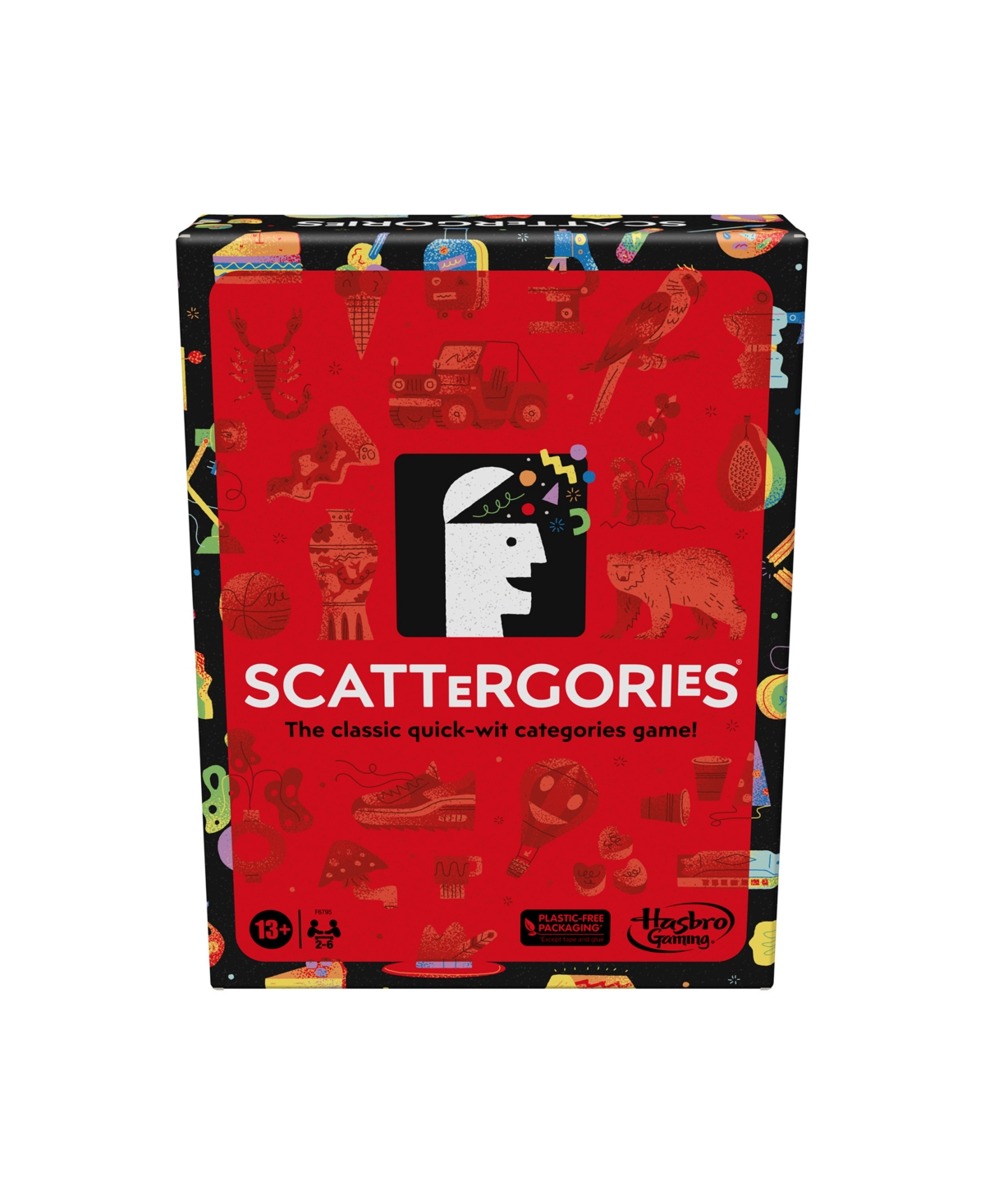 Hasbro Classic Scattergories Board Game In Red