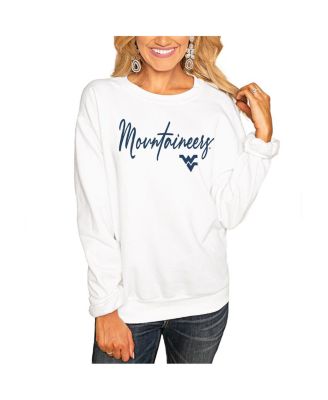 Gameday Couture - Women's White West Virginia Mountaineers Win the Day Pullover Sweatshirt