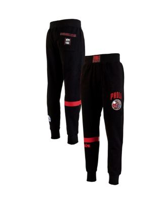 Two Hype - x NBA Men's Black Philadelphia 76ers Culture Hoops Collection Premium Jogger Pants