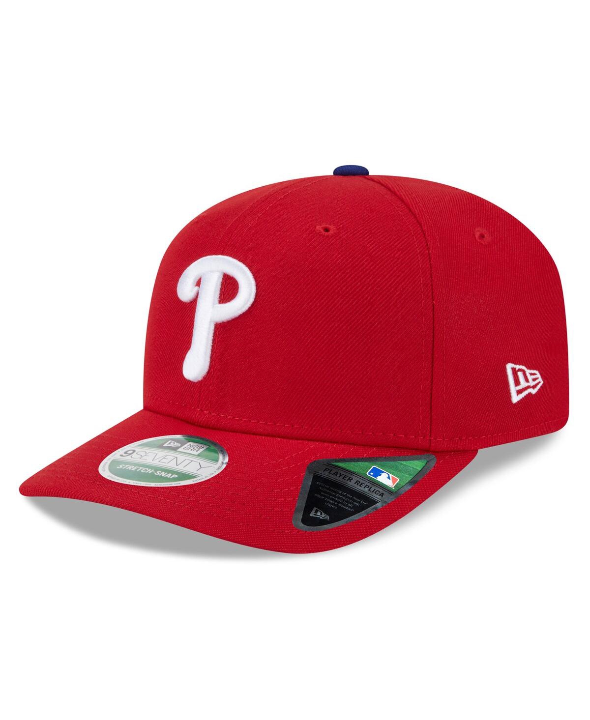 New Era Men's Red Philadelphia Phillies 2025 Mlb Postseason Side Patch 9seventy Adjustable Hat In Brown