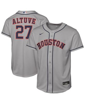Nike - Big Boys and Girls Jose Altuve Gray Houston Astros Road Replica Jersey