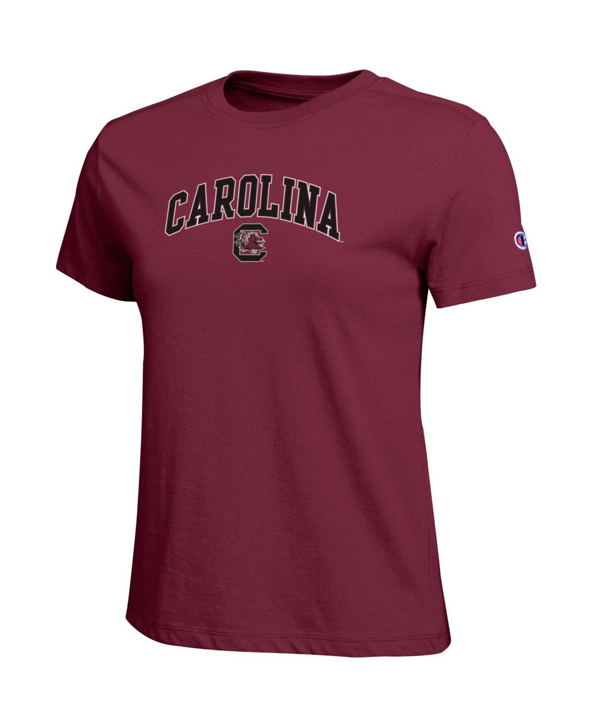 Champion Women's Garnet South Carolina Gamecocks Arched Over Logo T-shirt In Burgundy