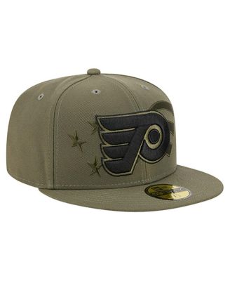 Men's Olive Philadelphia Flyers Military Appreciation Flag 59FIFTY Fitted Hat