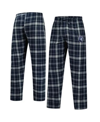 Concepts Sport - Men's Navy/Gray Minnesota Timberwolves Ultimate Plaid Flannel Pants