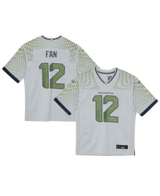 Nike - Toddler 12s Wolf Gray Seattle Seahawks 2025 Rivalries Collection Game Jersey