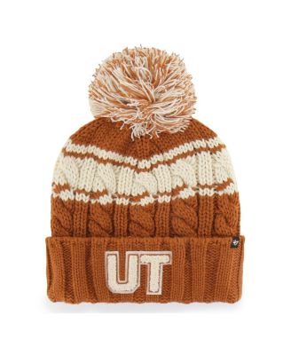 '47 Brand - Women's Texas Orange Texas Longhorns Emma Cuffed with Pom Knit Hat