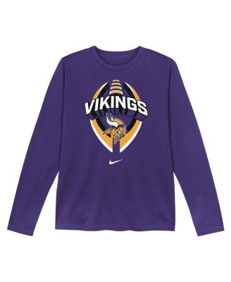 Toddler Purple Minnesota Vikings Primetime Legend Icon Long Sleeve Performance T-Shirt