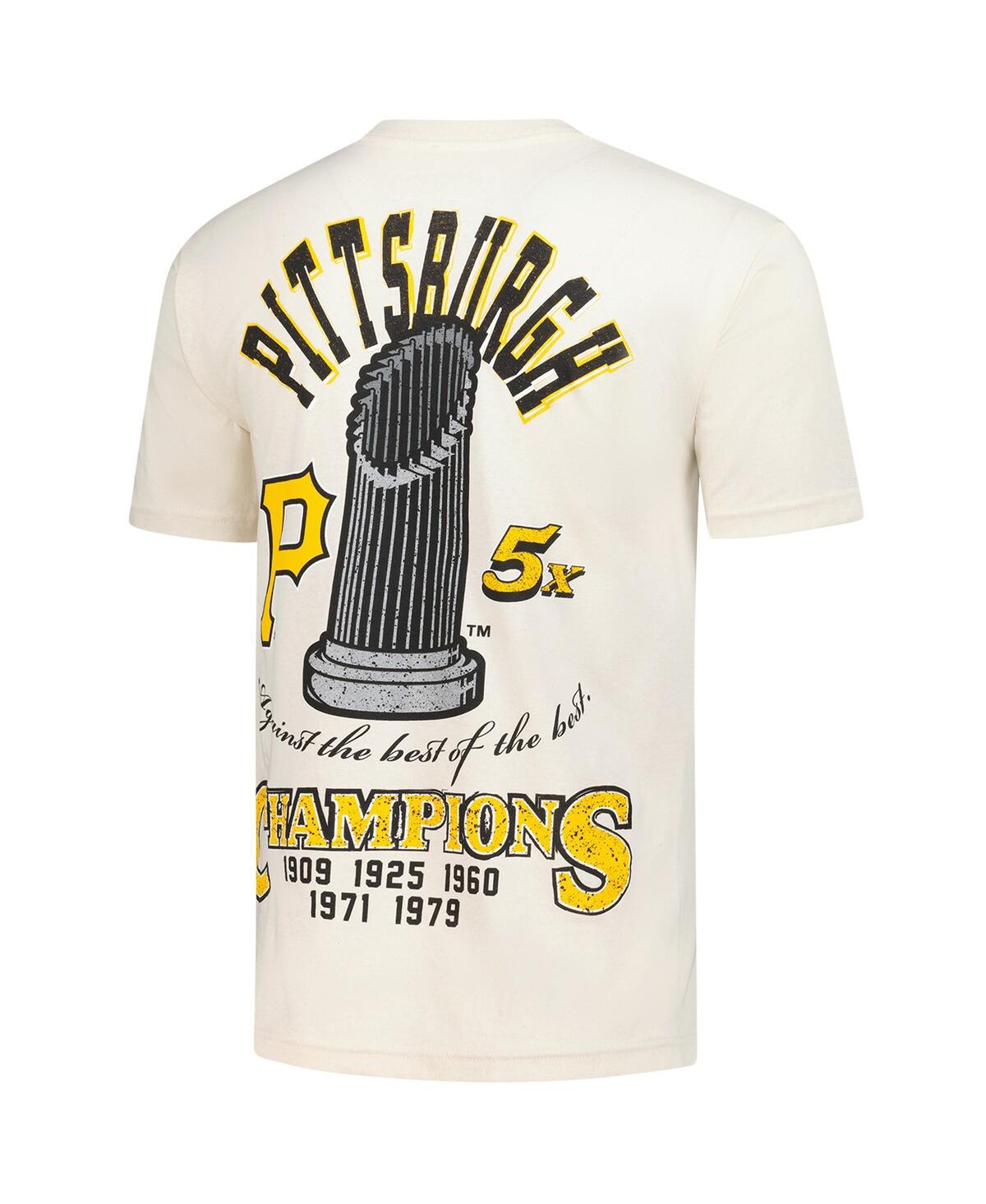 Mitchell & Ness Men's Cream Pittsburgh Pirates Legacy Defined T-shirt In Neutral