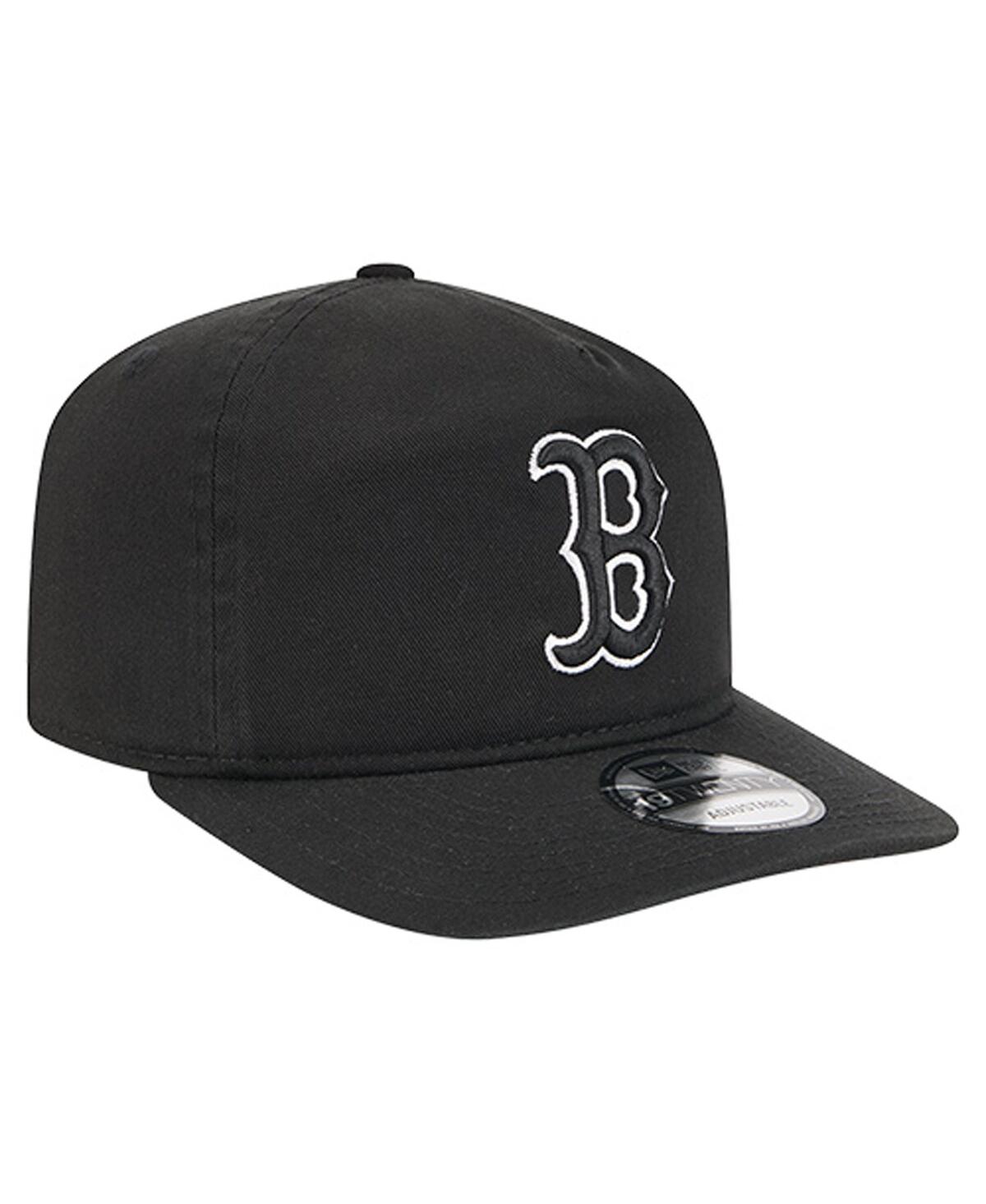 New Era Men's Black/white Boston Red Sox 19twenty Adjustable Hat In Blue