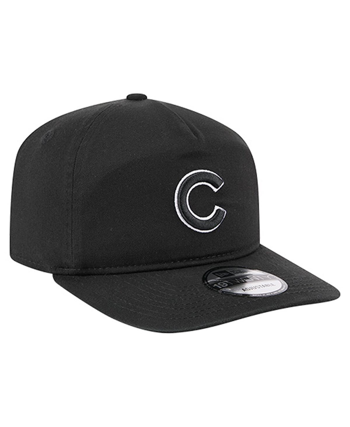 New Era Men's Black/white Chicago Cubs 19twenty Adjustable Hat In Blue