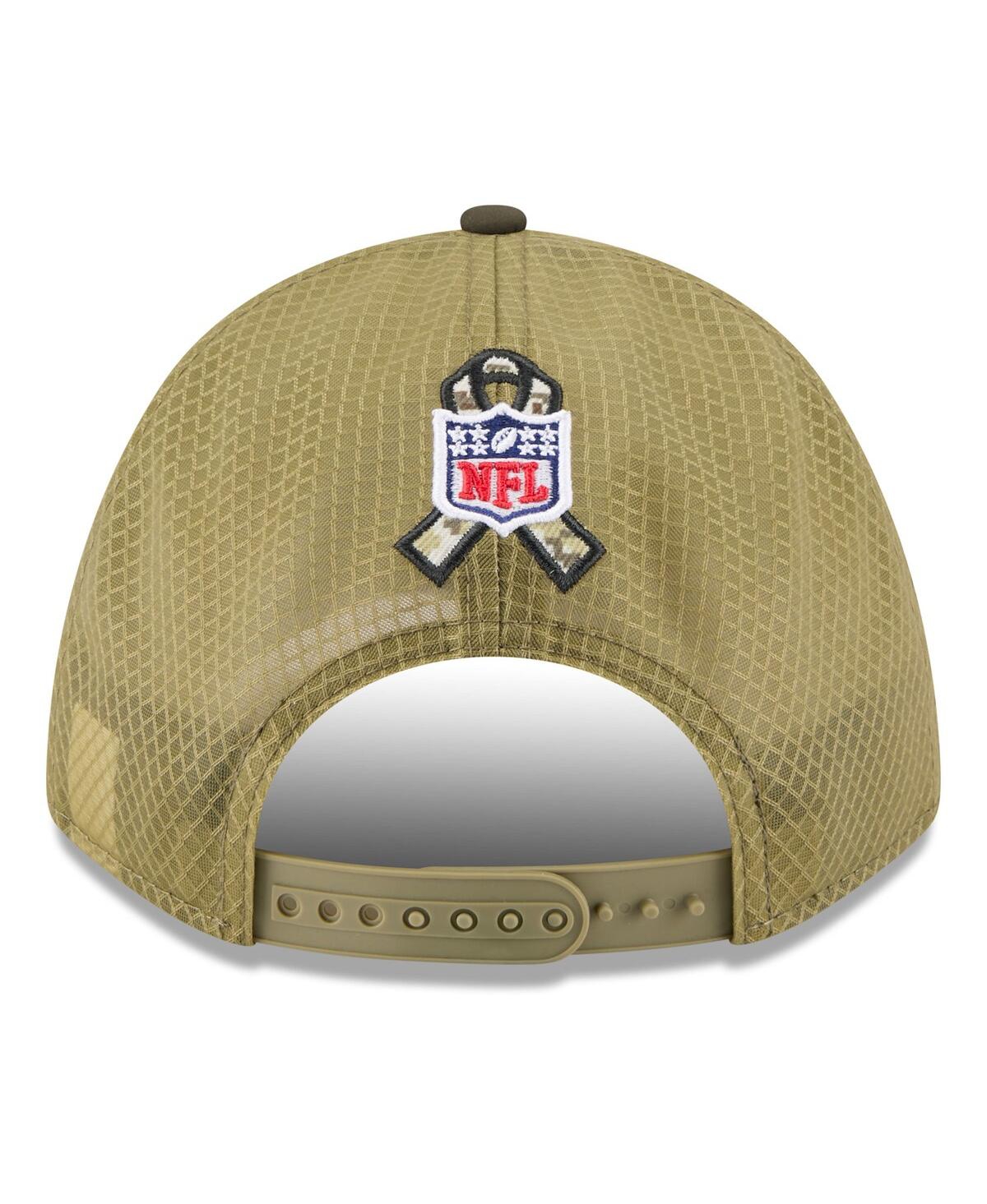 New Era Men's Green New York Giants 2025 Salute To Service 9forty A-frame M-crown Adjustable Hat In Green