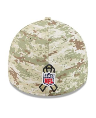 Men's Camo/Dark Green/Dark Green Kansas City Chiefs 2025 Salute to Service 39THIRTY Flex Hat