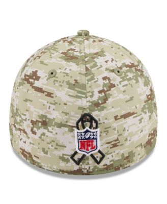 Men's Camo/Dark Green/Dark Green Philadelphia Eagles 2025 Salute to Service 39THIRTY Flex Hat