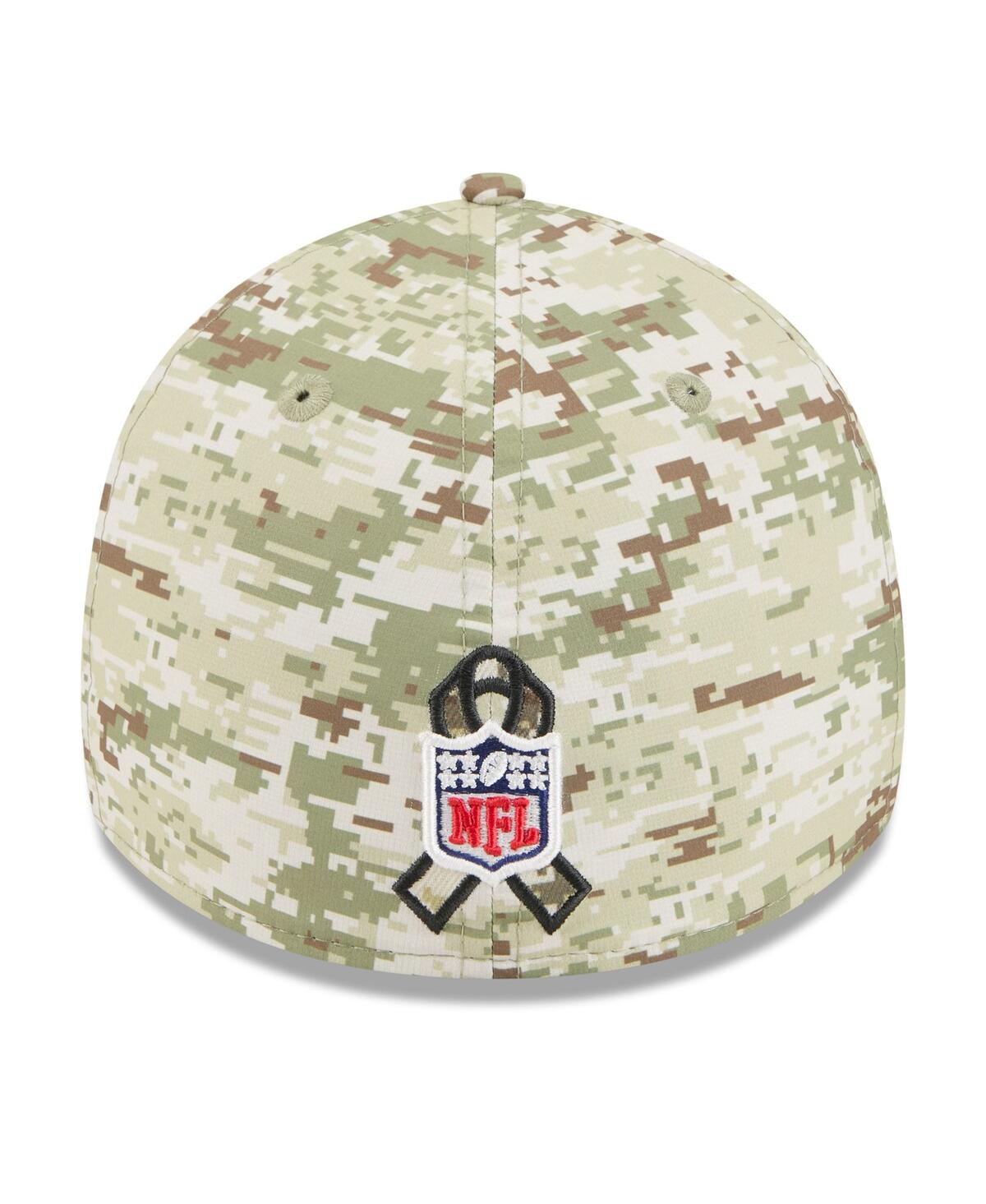 New Era Men's Camo/dark Green/dark Green San Francisco 49ers 2025 Salute To Service 39thirty Flex Hat In Green