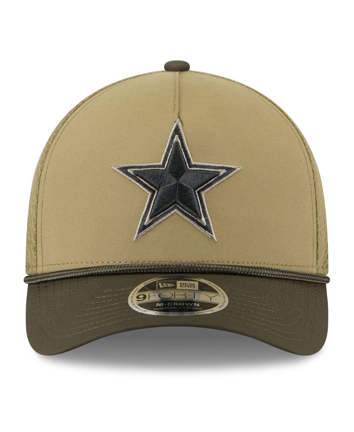 New Era Men's Green Dallas Cowboys 2025 Salute To Service 9forty A-frame M-crown Adjustable Hat In Green