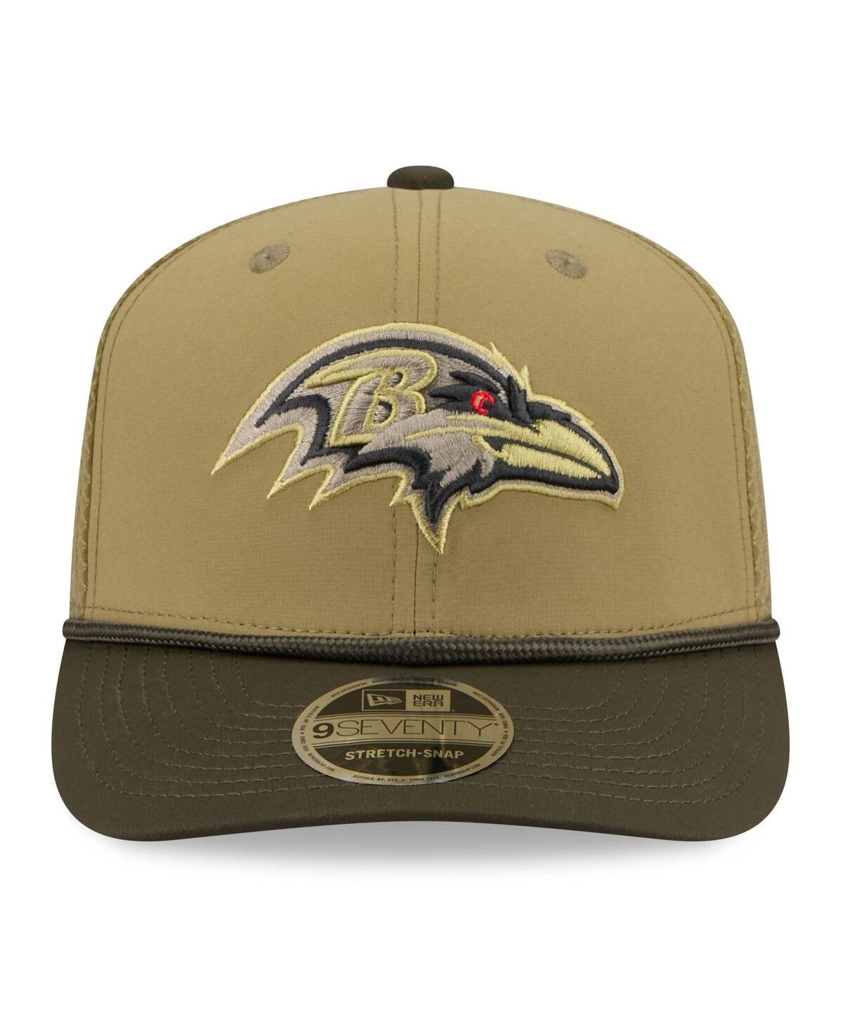 New Era Men's Green/Dark Green Baltimore Ravens 2025 Salute to Service 9SEVENTY Adjustable Hat