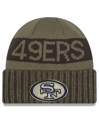New Era - Men's Dark Green San Francisco 49ers 2025 Salute to Service Cuffed Knit Hat