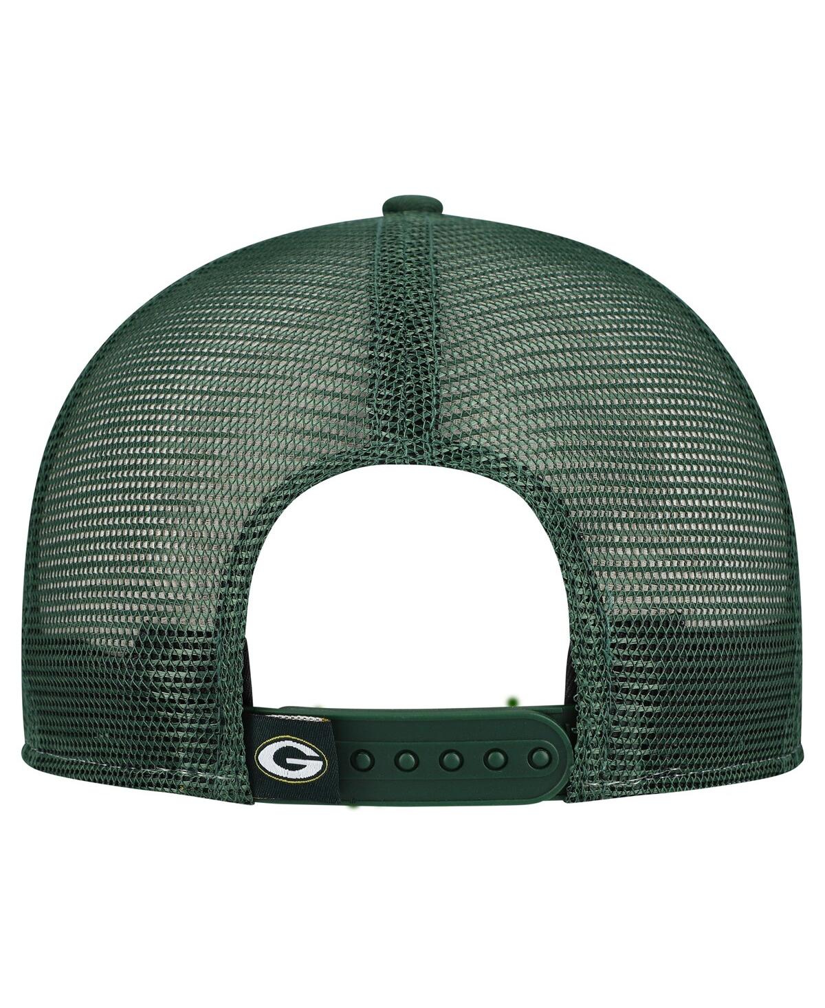 New Era Men's Gold/Green Bay Packers Outdoor Split Panel 9FIFTY Snapback Hat