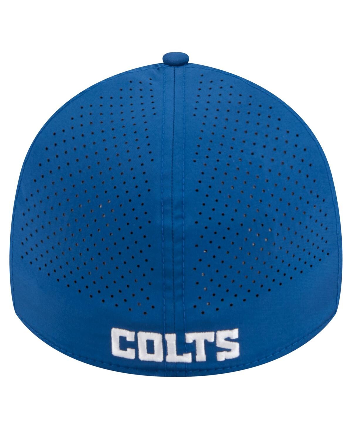 New Era Men'sâ Royal Indianapolis Colts Perforated 39thirty Flex Hat In Blue