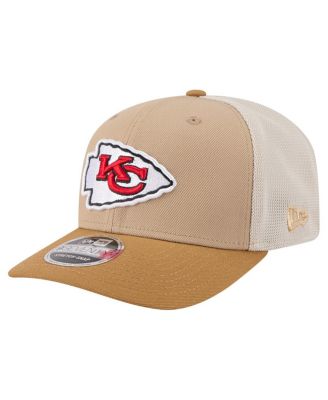 New Era - Men's&nbsp;Light Beige Kansas City Chiefs Two-Tone Trucker 9SEVENTY Adjustable Hat