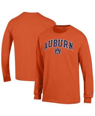 Champion - Men's&nbsp;Orange Auburn Tigers Arch Over Logo Long Sleeve T-Shirt
