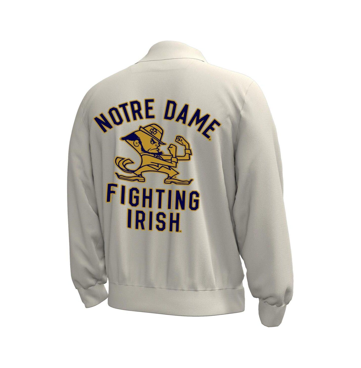 Мужская куртка Under Armour Under Armor Stone Notre Dame Fighting Irish Gameday Icon Full-Snap Fleece — фото 2