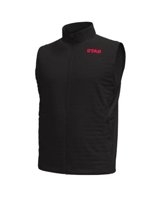 Under Armor Men's Black Utah Utes Drive Pro Storm Full-Zip Vest
