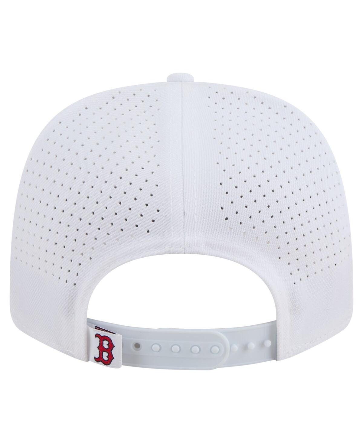 New Era Men's White Boston Red Sox Coolera 9seventy Adjustable Hat In White